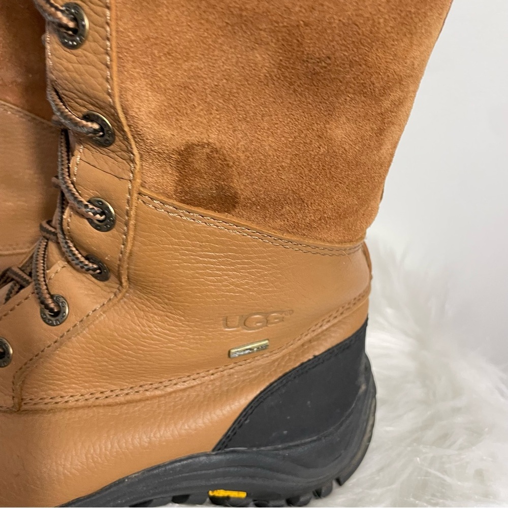 Ugg Adirondack Tall Winter Boot Shearling Vibram Outsole Size 8 - Picture 14 of 16